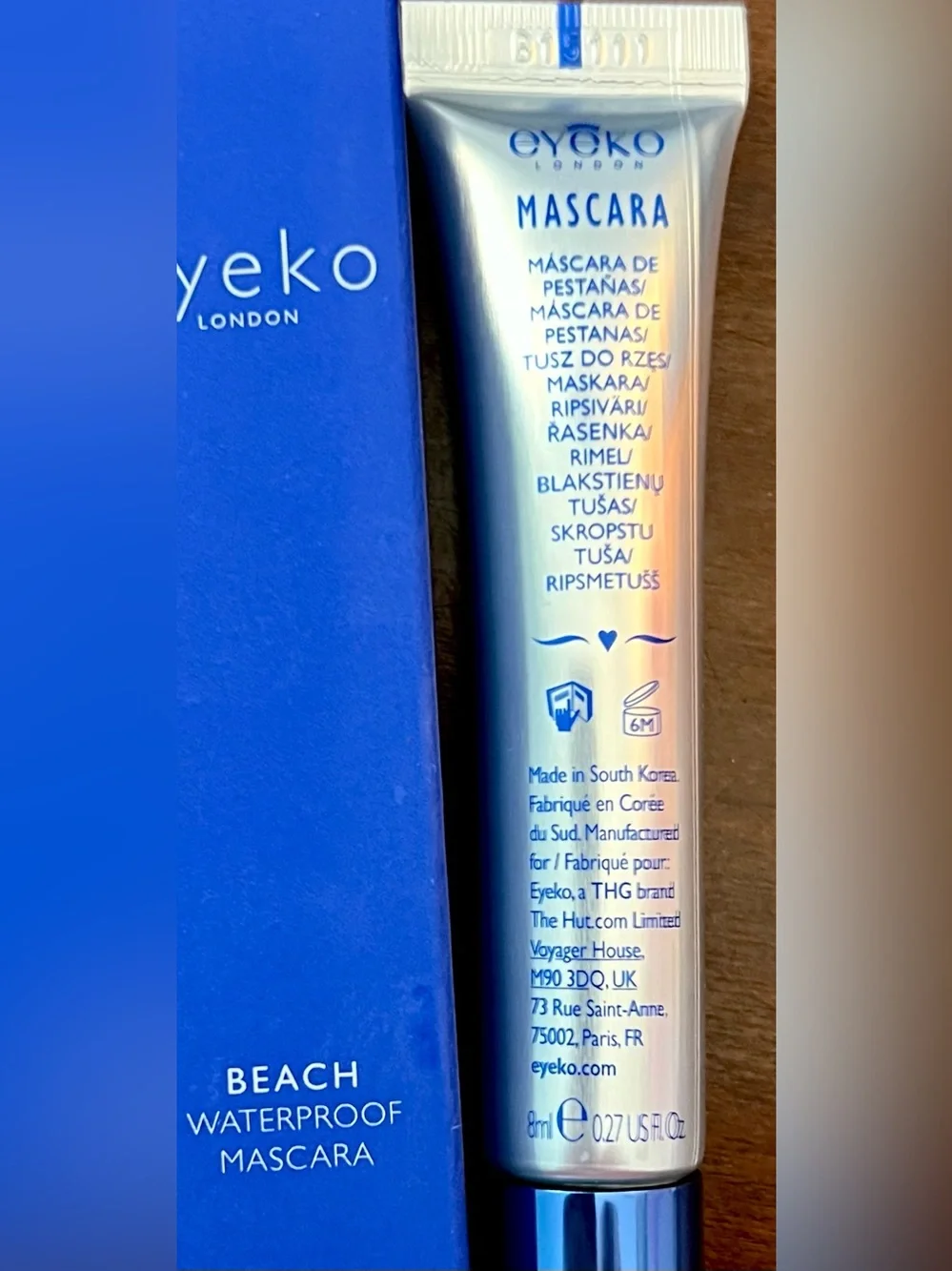 Eyeko Mascara Waterproof for all day wear 💙Beach 💙 K-Beauty